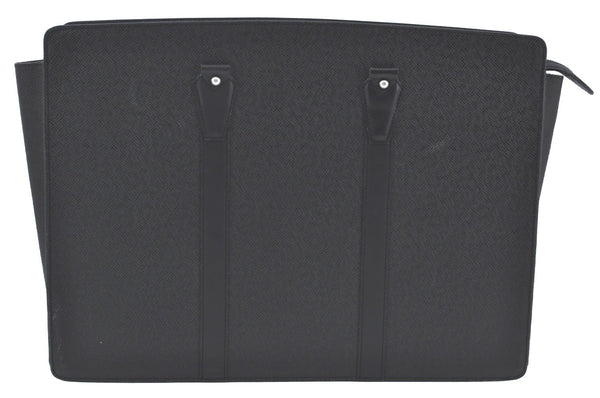 Auth Louis Vuitton Taiga Lozan 2Way Business Hand Bag Black M30052 LV Junk K8169