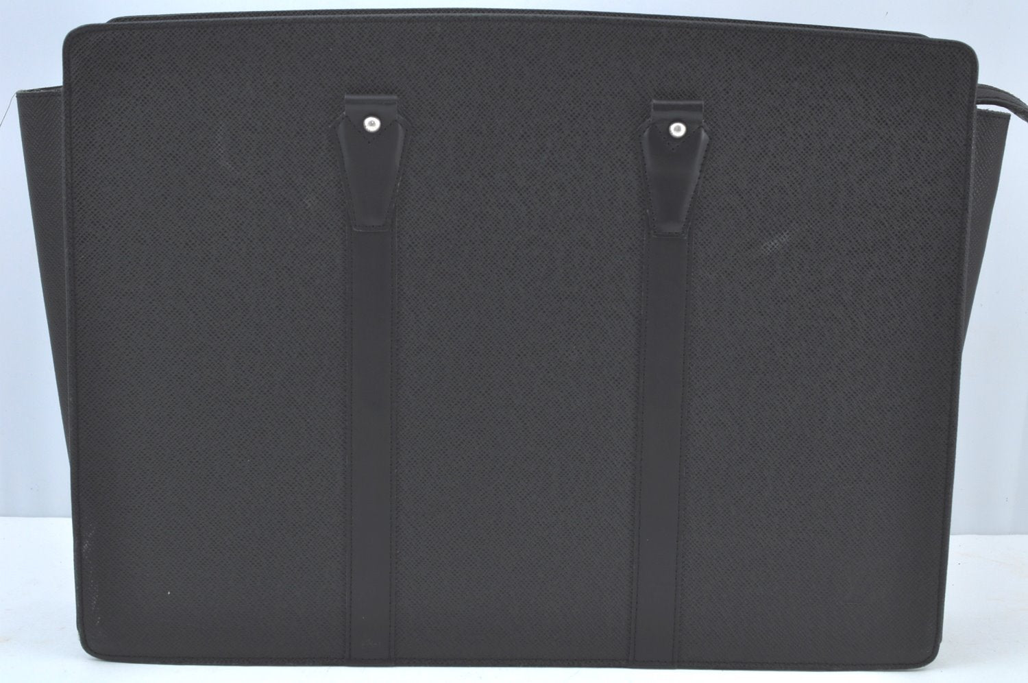 Auth Louis Vuitton Taiga Lozan 2Way Business Hand Bag Black M30052 LV Junk K8169