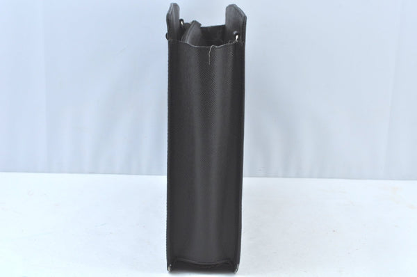 Auth Louis Vuitton Taiga Lozan 2Way Business Hand Bag Black M30052 LV Junk K8169