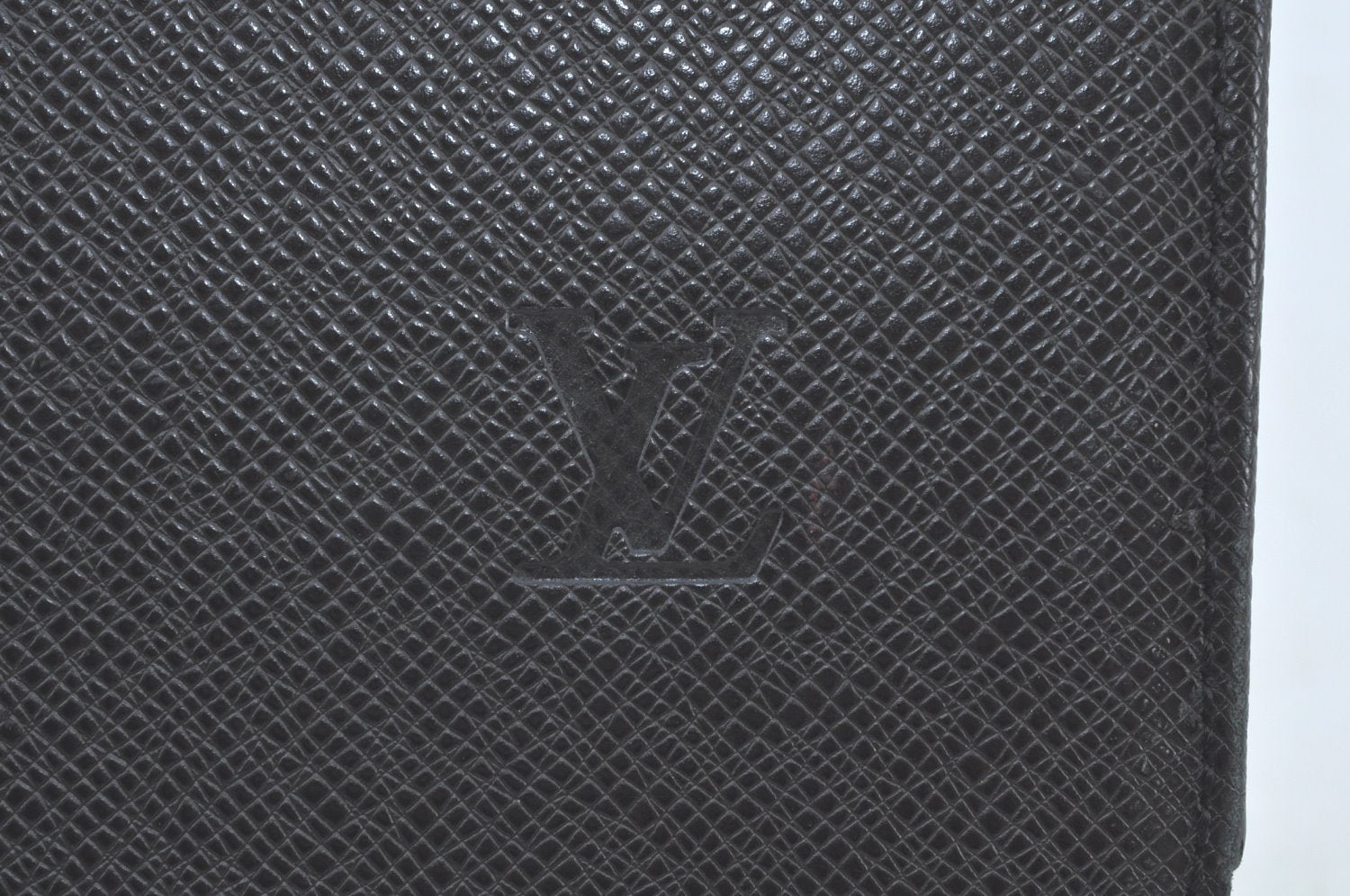 Auth Louis Vuitton Taiga Lozan 2Way Business Hand Bag Black M30052 LV Junk K8169