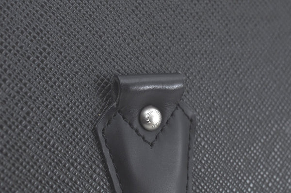 Auth Louis Vuitton Taiga Lozan 2Way Business Hand Bag Black M30052 LV Junk K8169