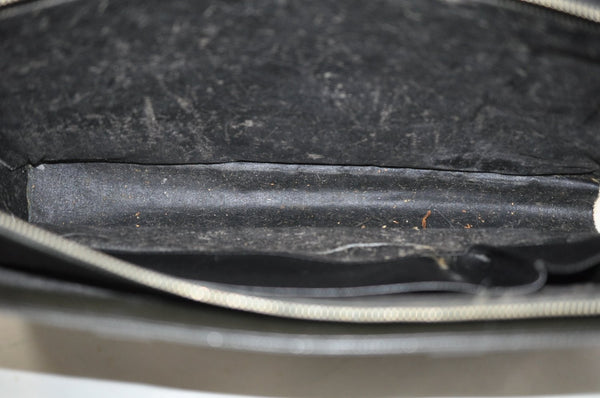 Auth Louis Vuitton Taiga Lozan 2Way Business Hand Bag Black M30052 LV Junk K8169