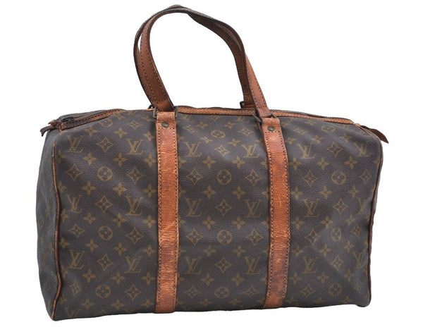 Authentic Louis Vuitton Monogram Sac Souple 45 Hand Boston Bag Old Model K8171