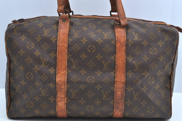 Authentic Louis Vuitton Monogram Sac Souple 45 Hand Boston Bag Old Model K8171