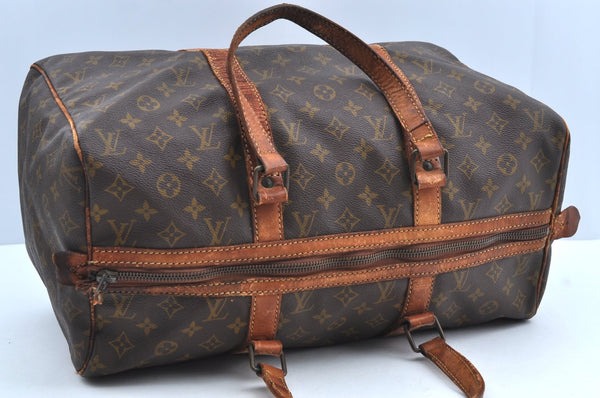 Authentic Louis Vuitton Monogram Sac Souple 45 Hand Boston Bag Old Model K8171