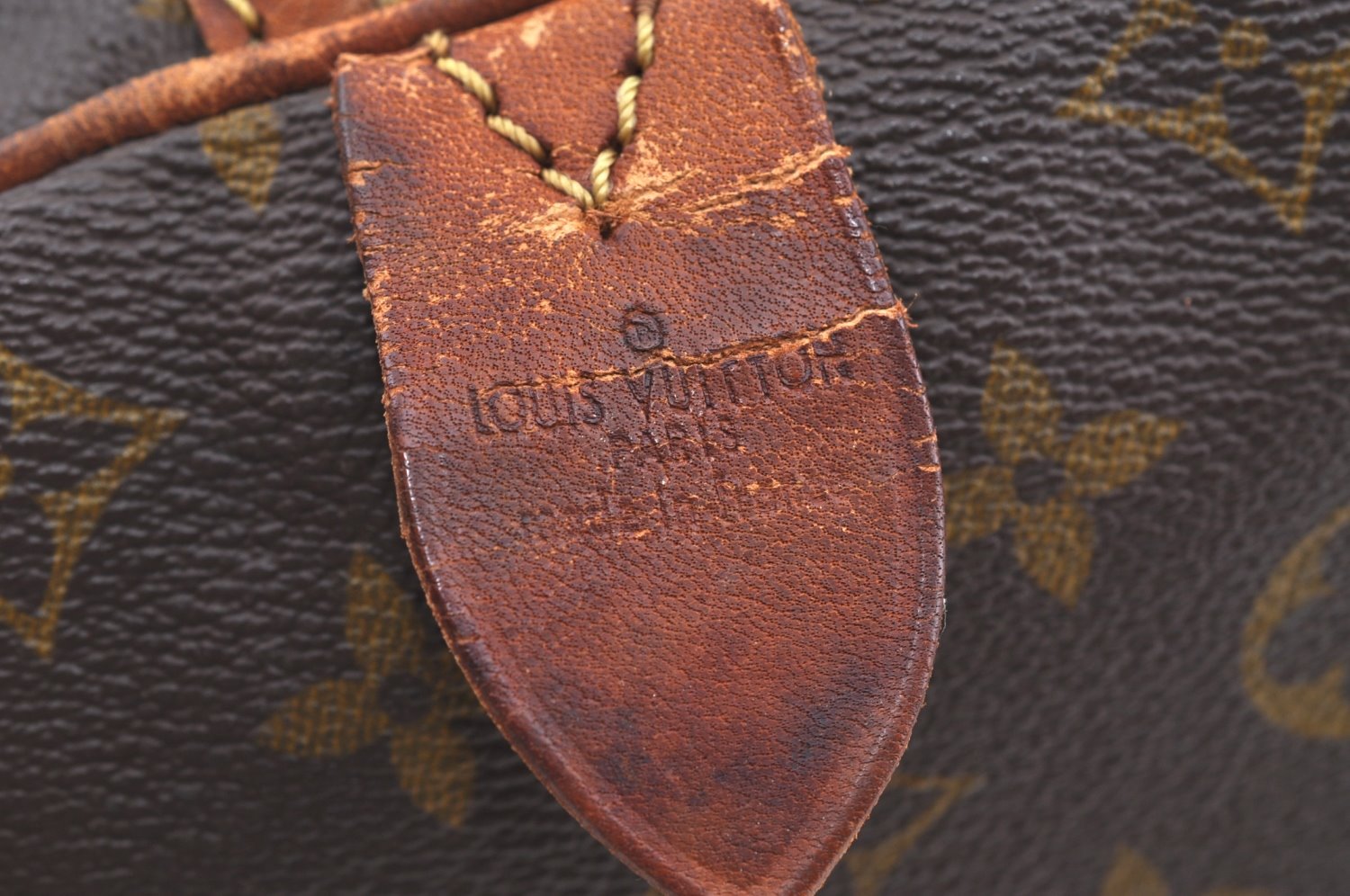 Authentic Louis Vuitton Monogram Sac Souple 45 Hand Boston Bag Old Model K8171