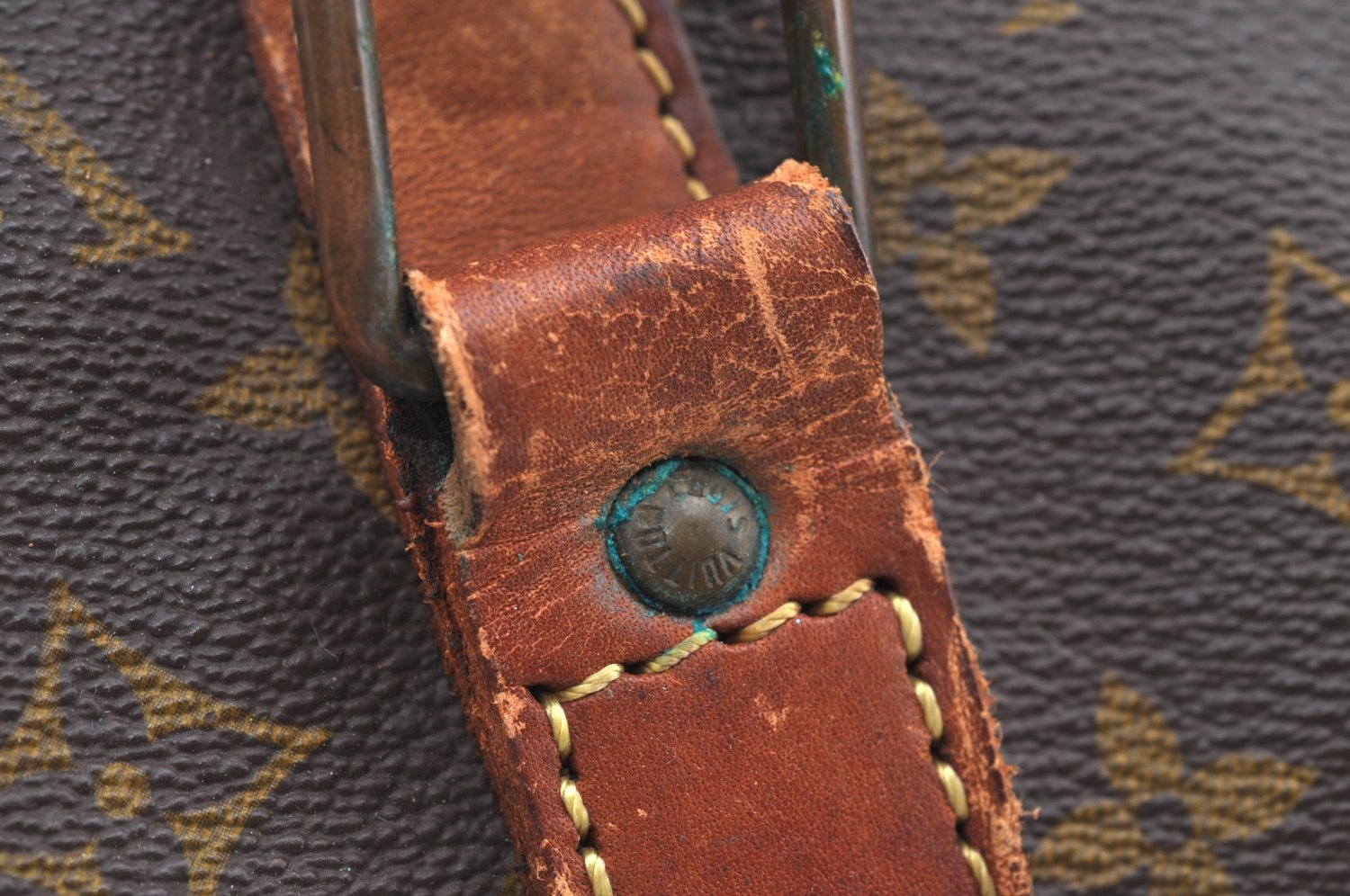 Authentic Louis Vuitton Monogram Sac Souple 45 Hand Boston Bag Old Model K8171