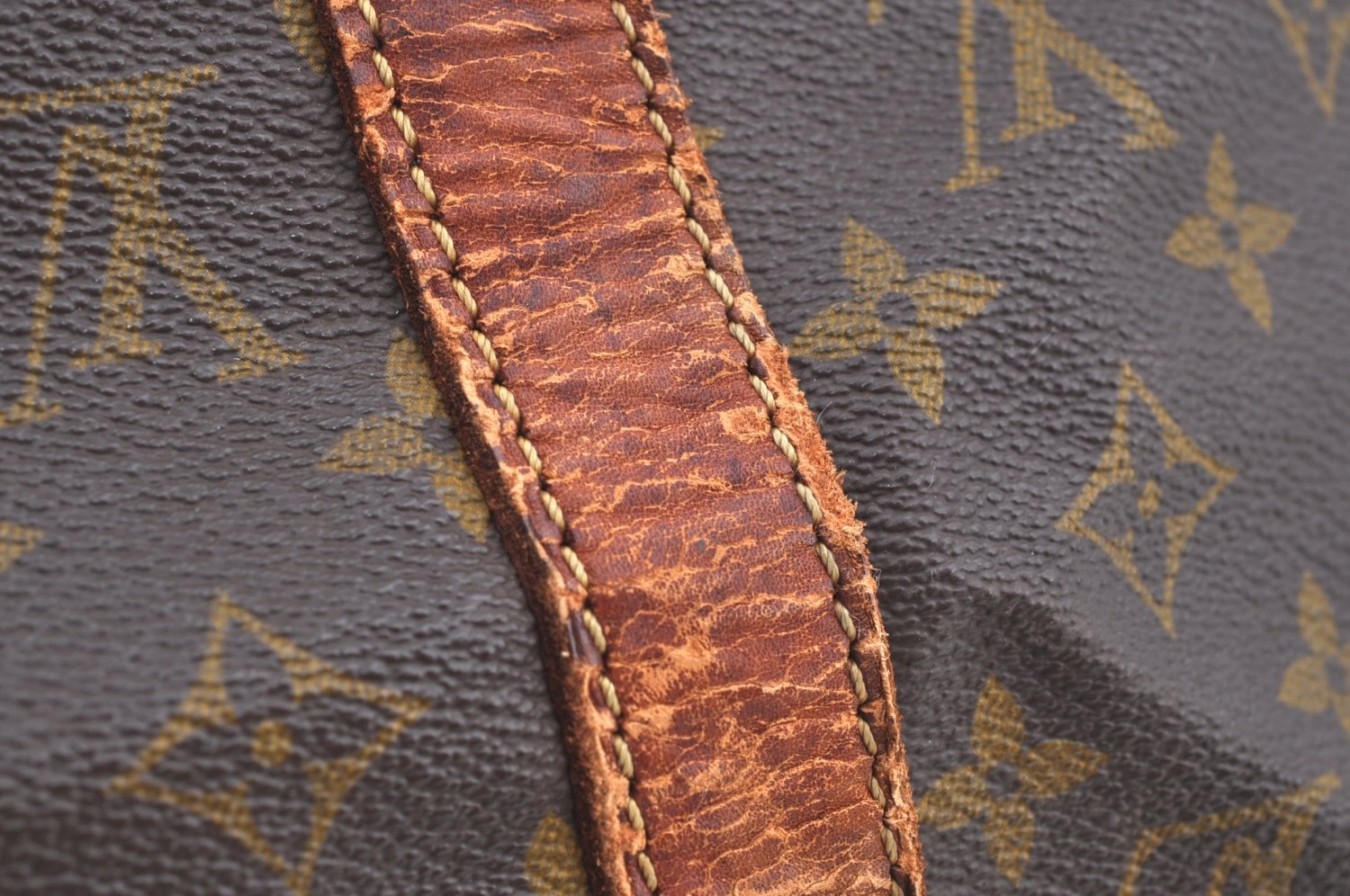 Authentic Louis Vuitton Monogram Sac Souple 45 Hand Boston Bag Old Model K8171