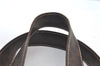 Authentic CELINE Macadam Blason Shoulder Tote Bag PVC Leather Brown K8172