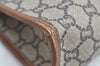 Authentic GUCCI GG Plus Vintage Clutch Hand Bag Purse PVC Leather Brown K8173