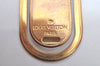 Auth Louis Vuitton Pince a Billets Porte Address Money Clip Gold M65068 LV K8174