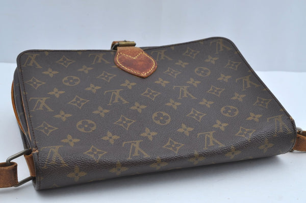 Authentic Louis Vuitton Monogram Cartouchiere GM Shoulder Bag Old Model K8175