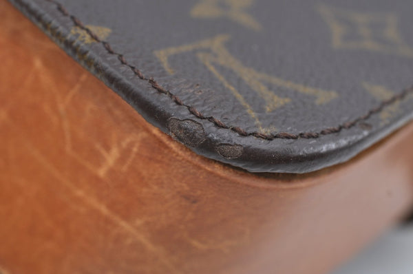 Authentic Louis Vuitton Monogram Cartouchiere GM Shoulder Bag Old Model K8175