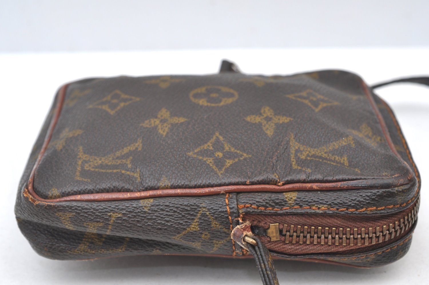 Louis Vuitton Monogram Mini Poche Danube Shoulder Cross Bag Old Model Junk K8176