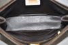 Authentic MARIO VALENTINO V Logo Clutch Hand Bag Purse PVC Leather Brown K8177