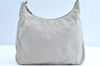 Authentic PRADA Nylon Tessuto Shoulder Bag Purse White K8178
