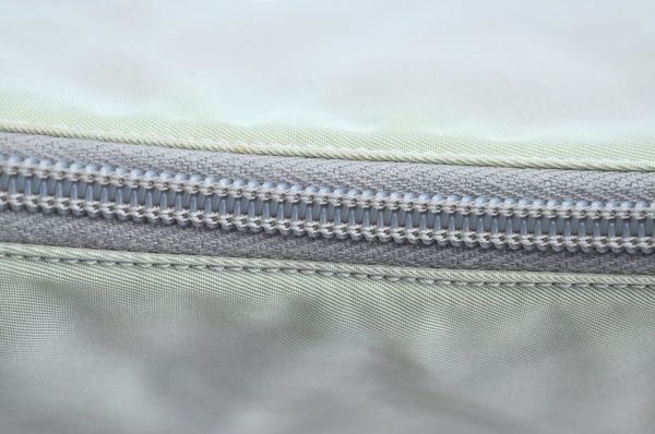 Authentic PRADA Nylon Tessuto Shoulder Bag Purse White K8178