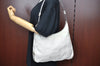 Authentic PRADA Nylon Tessuto Shoulder Bag Purse White K8178