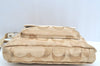 Authentic COACH Signature Shoulder Cross Bag Canvas Leather F16558 Beige K8179