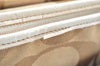 Authentic COACH Signature Shoulder Cross Bag Canvas Leather F16558 Beige K8179
