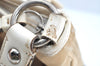 Authentic COACH Signature Shoulder Cross Bag Canvas Leather F16558 Beige K8179