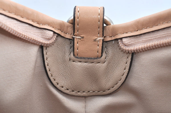 Authentic COACH Peyton Embossed 2Way Shoulder Hand Bag PVC Leather Beige K8180
