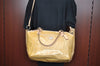Authentic COACH Peyton Embossed 2Way Shoulder Hand Bag PVC Leather Beige K8180