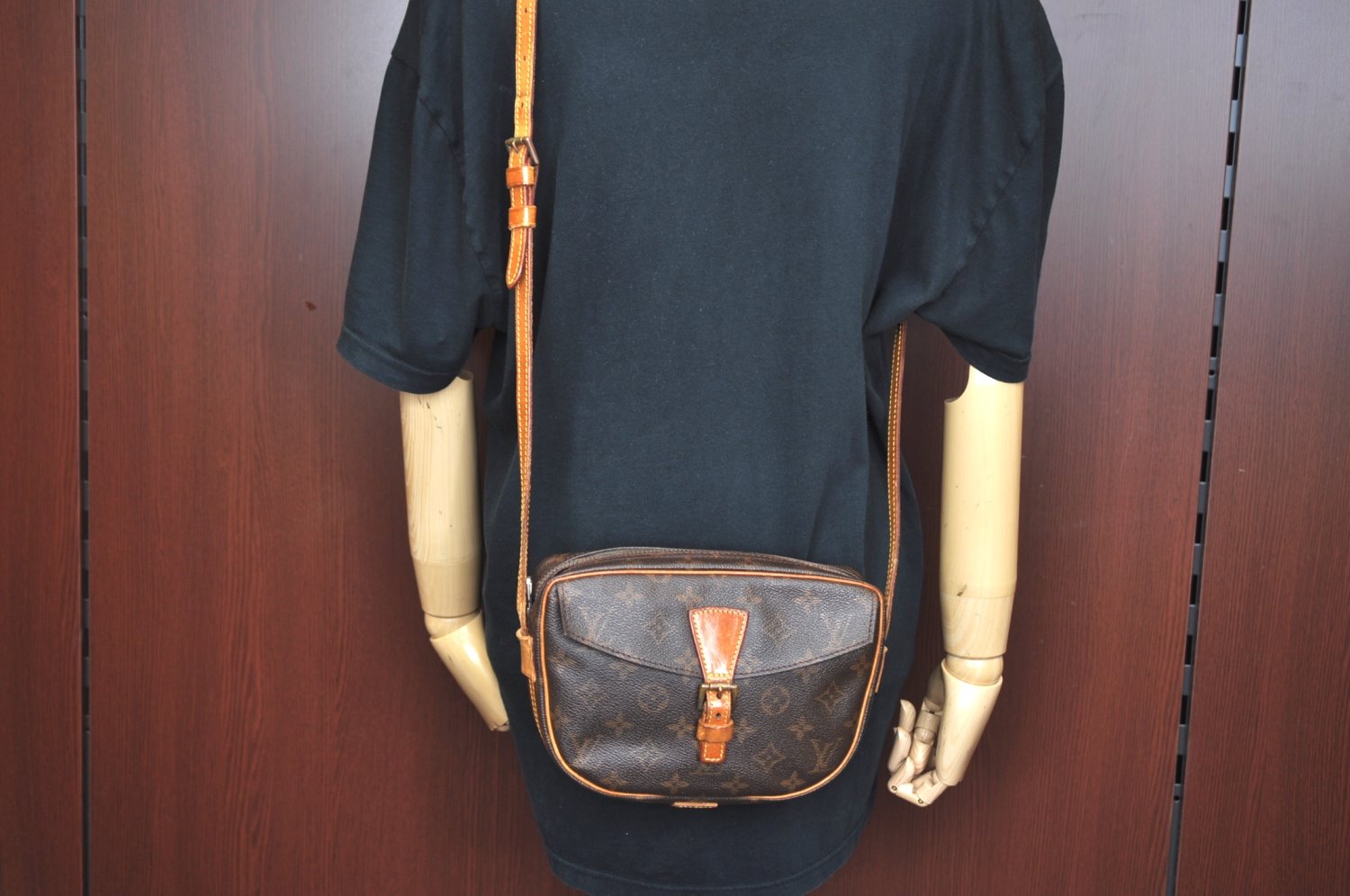 Auth Louis Vuitton Monogram Jeune Fille PM M51227 Shoulder Cross Bag Junk K8181