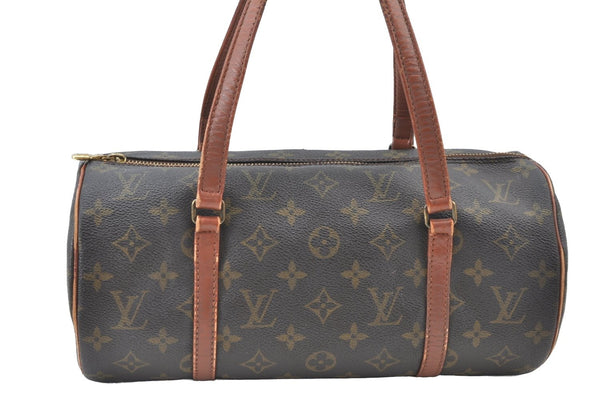 Authentic Louis Vuitton Monogram Papillon 30 Hand Bag Old Model LV K8193