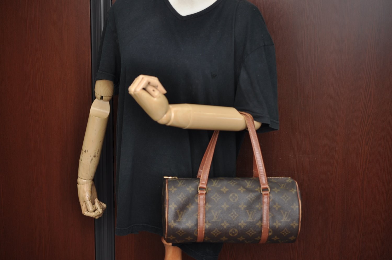 Authentic Louis Vuitton Monogram Papillon 30 Hand Bag Old Model LV K8193