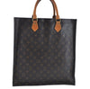 Authentic Louis Vuitton Monogram Sac Plat Hand Tote Bag M51140 LV Junk K8194