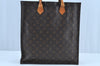 Authentic Louis Vuitton Monogram Sac Plat Hand Tote Bag M51140 LV Junk K8194