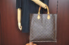 Authentic Louis Vuitton Monogram Sac Plat Hand Tote Bag M51140 LV Junk K8194