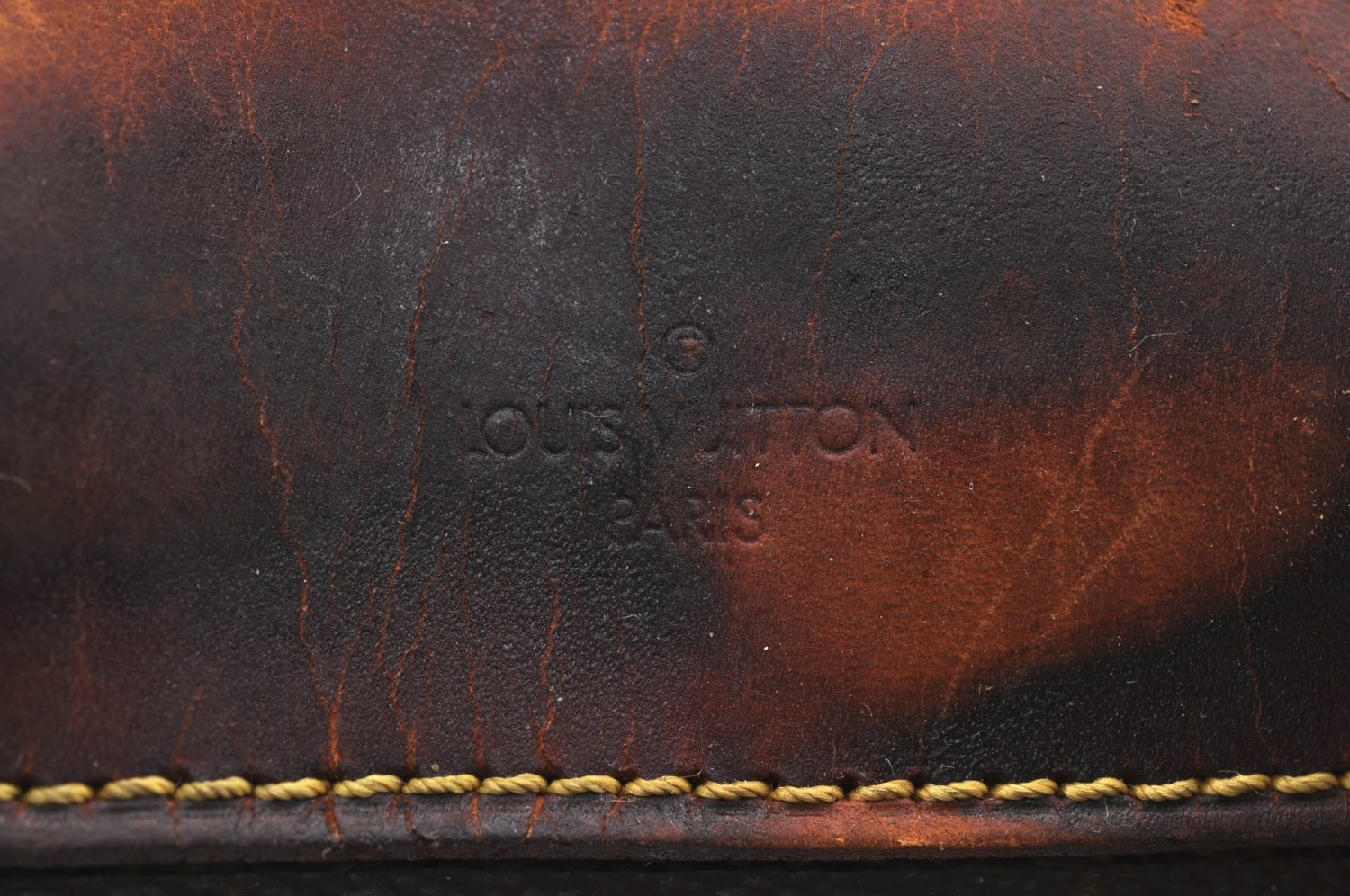 Authentic Louis Vuitton Monogram Deauville Hand Bag M47270 LV Junk K8199