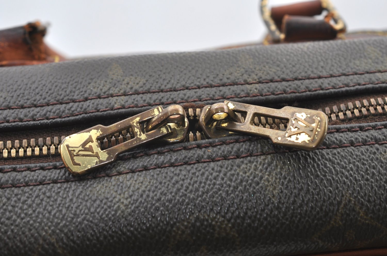 Authentic Louis Vuitton Monogram Deauville Hand Bag M47270 LV Junk K8199