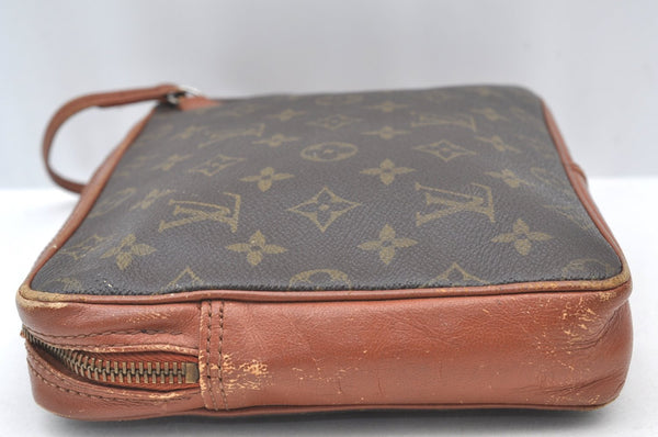 Authentic Louis Vuitton Monogram Pochette Sport Clutch Hand Bag Old Model K8200