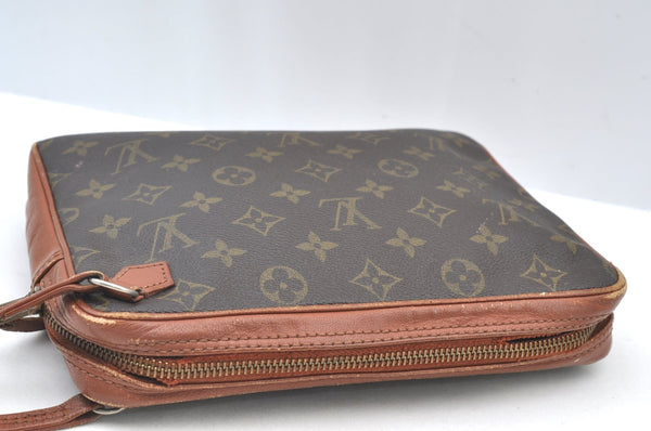 Authentic Louis Vuitton Monogram Pochette Sport Clutch Hand Bag Old Model K8200