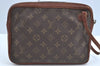Authentic Louis Vuitton Monogram Pochette Sport Clutch Bag Old Model Junk K8201