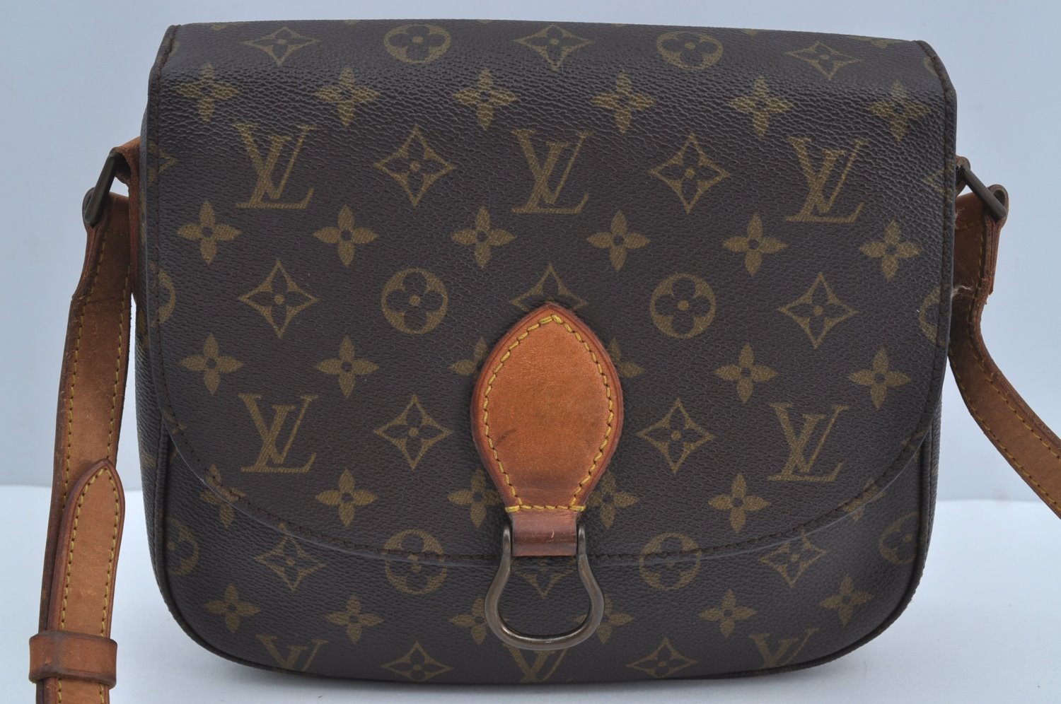 Authentic Louis Vuitton Monogram Saint Cloud GM M51242 Shoulder Cross Bag K8206