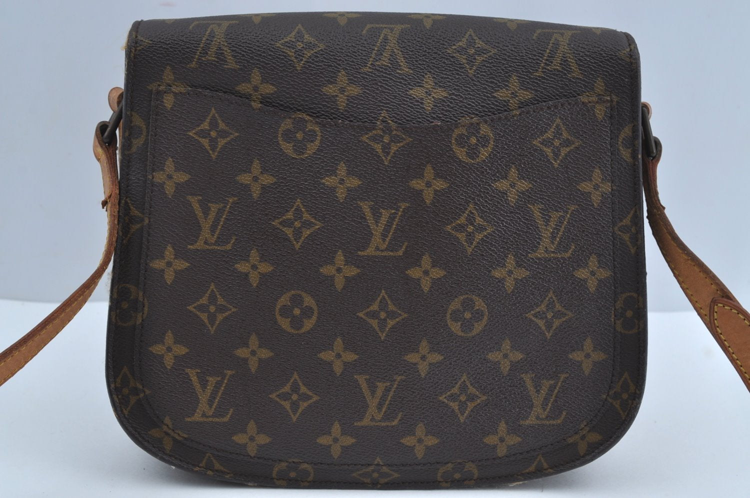 Authentic Louis Vuitton Monogram Saint Cloud GM M51242 Shoulder Cross Bag K8206