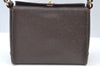 Authentic GUCCI Vintage Shoulder Hand Bag Purse Leather Brown K8208