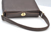 Authentic GUCCI Vintage Shoulder Hand Bag Purse Leather Brown K8208