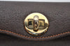 Authentic GUCCI Vintage Shoulder Hand Bag Purse Leather Brown K8208