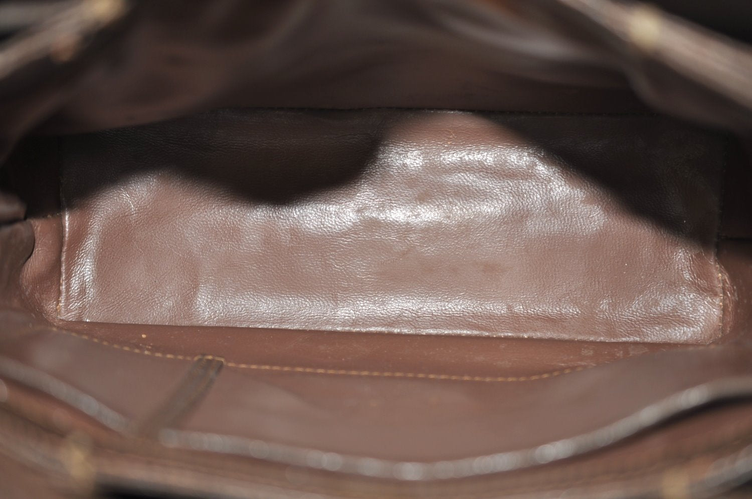 Authentic GUCCI Vintage Shoulder Hand Bag Purse Leather Brown K8208