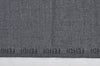 Authentic FENDI Vintage Winter Scarf Shawl Logo Design Wool Gray K8213