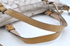 Authentic COACH Signature 2Way Tote Bag Canvas Enamel F17580 Beige K8215