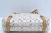 Authentic COACH Signature 2Way Tote Bag Canvas Enamel F17580 Beige K8215