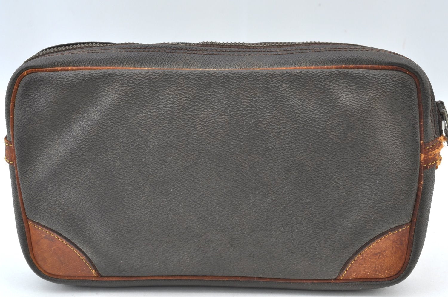 Auth Louis Vuitton Monogram Marly Dragonne Clutch Hand Bag Old Model Junk K8219