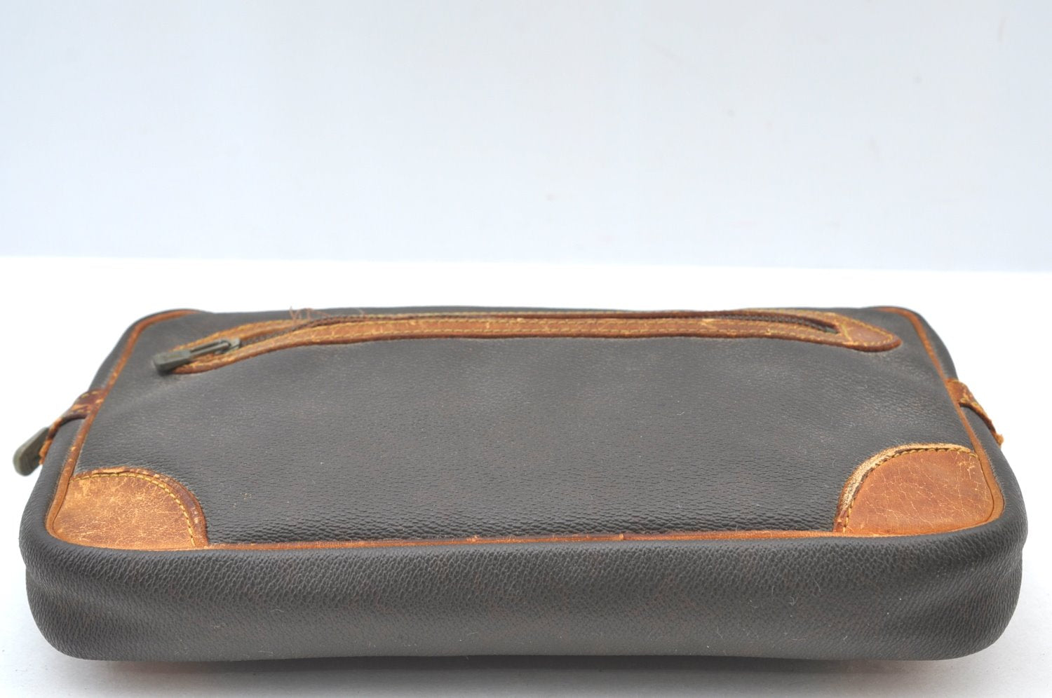 Auth Louis Vuitton Monogram Marly Dragonne Clutch Hand Bag Old Model Junk K8219