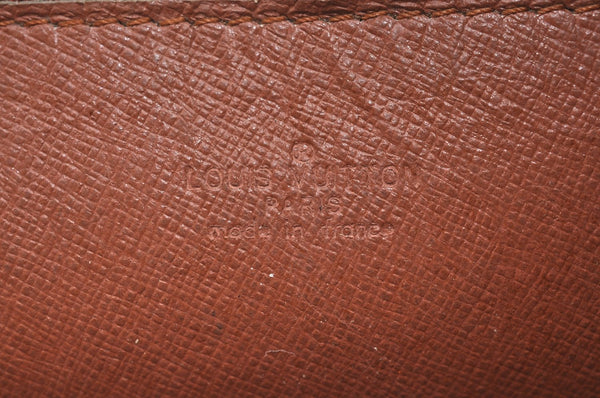 Auth Louis Vuitton Monogram Marly Dragonne Clutch Hand Bag Old Model Junk K8219